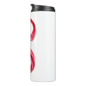 Oneindigheid met rode wijn thermosbeker (Geroteerd rechts)