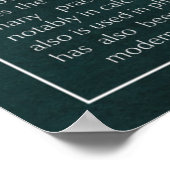 Oneindigheid Poster (Hoek)