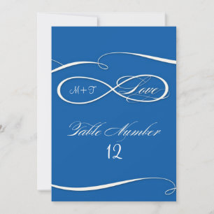 Oneindigheid Symbool Teken Oneindige Liefde Tafel Kaart