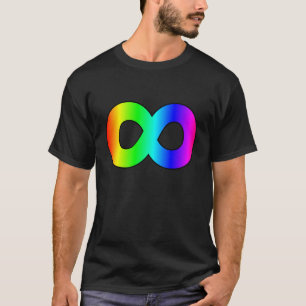 oneindigheid van autisme regenboog t-shirt