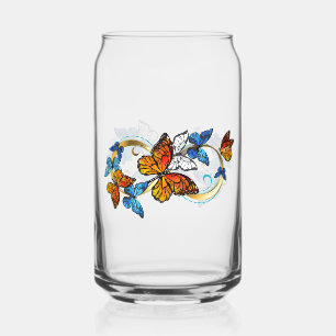 Oneindigheid van Monarch Vlinders Blikvorm Glas