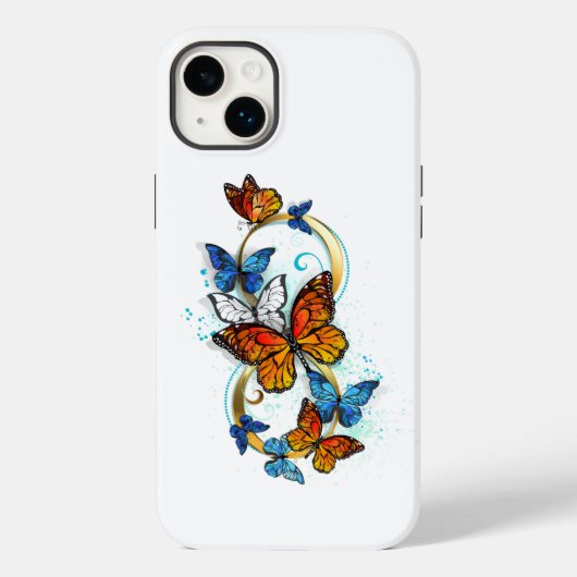 Oneindigheid van Monarch Vlinders Case-Mate iPhone Case (Achterkant)