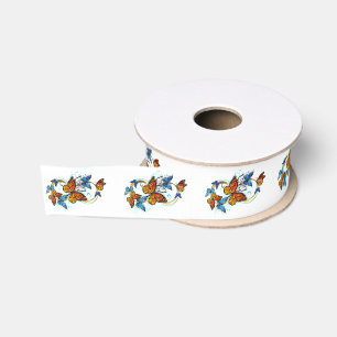 Oneindigheid van Monarch Vlinders Grosgrain Lint