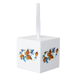 Oneindigheid van Monarch Vlinders Kubus Ornament
