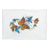 Oneindigheid van Monarch Vlinders Kussensloop (Achterkant)