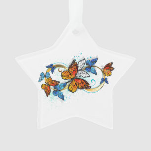Oneindigheid van Monarch Vlinders Ornament
