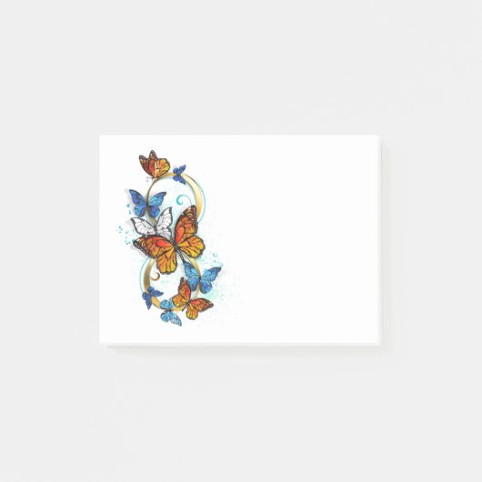 Oneindigheid van Monarch Vlinders Post-it® Notes (Voorkant)