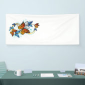 Oneindigheid van Monarch Vlinders Spandoek (Beurs)
