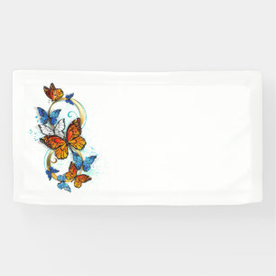 Oneindigheid van Monarch Vlinders Spandoek