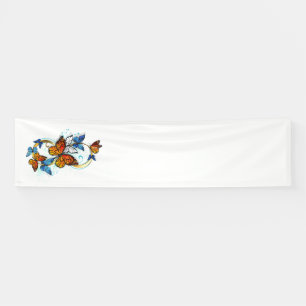 Oneindigheid van Monarch Vlinders Spandoek