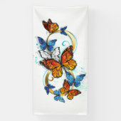Oneindigheid van Monarch Vlinders Spandoek (Verticaal)