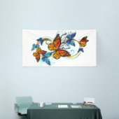 Oneindigheid van Monarch Vlinders Spandoek (Beurs)