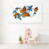 Oneindigheid van Monarch Vlinders Spandoek (Insitu)