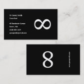 Oneindigheid - Wetenschapstisch Visitekaartje (Voorkant / Achterkant)