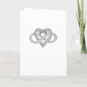 Oneindigheids Hart Huwelijksprogramma Kaart (Achterkant)