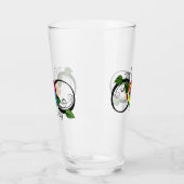 Oneindigheidssymbool met regenboogroos glas (Links)