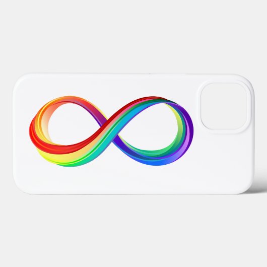 Oneindigheidssymbool van de regenboog in lagen Case-Mate iPhone case (Achterkant (horizontaal))