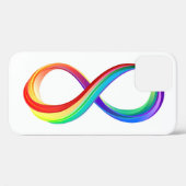Oneindigheidssymbool van de regenboog in lagen Case-Mate iPhone case (Achterkant (horizontaal))