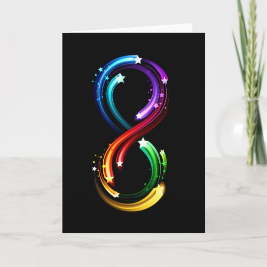 Oneindigheidssymbool van regenboogkometen (Voorkant)