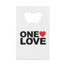OneLove Logo Kredietkaart Flessenopener