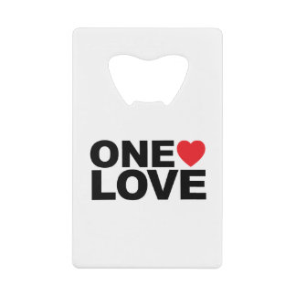 OneLove Logo Kredietkaart Flessenopener