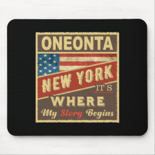 Oneonta NY Daar begint mijn verhaal Muismat