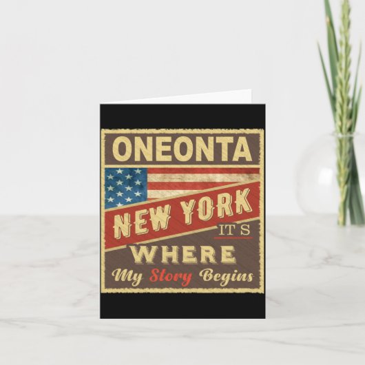 Oneonta Ny Its Where My Story Begins _1 Kaart (Voorkant)