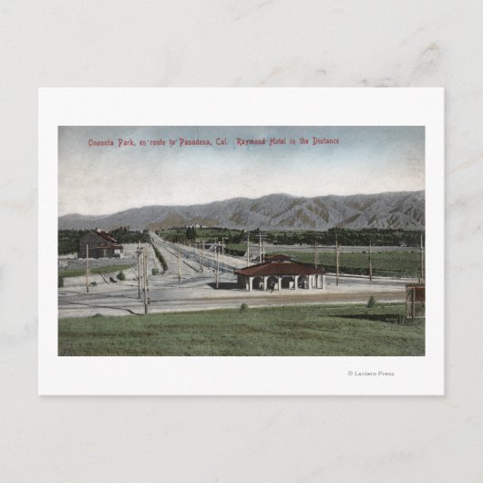 Oneonta Park & Raymond Hotel Briefkaart (Voorkant)