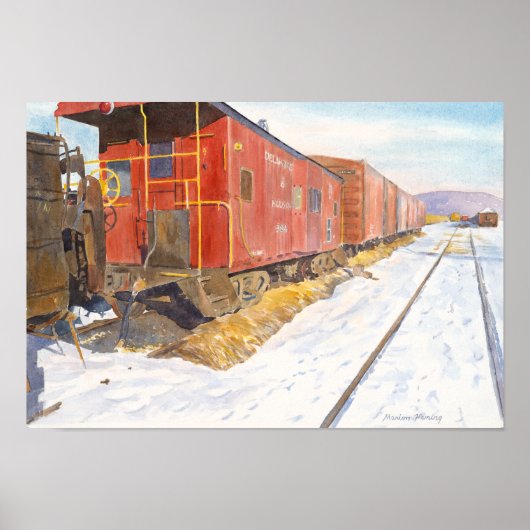 Oneonta Railroad Yard Poster (Voorkant)