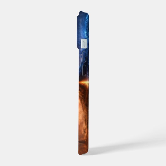 ONEs-structuur iPhone 15 Hoesje (Linkerkant)