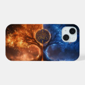 ONEs-structuur iPhone 15 Hoesje (Achterkant horizontaal)