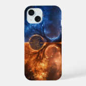 ONEs-structuur iPhone 15 Hoesje (Achterkant)