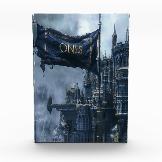 ONEs Vlag en badge Fotoblokken (Voorkant)