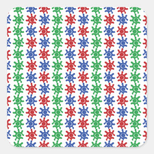 Oneven Abstract Patroon Sticker