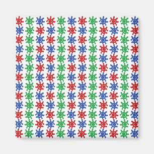 Oneven abstract patroonmagneet magneet