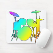 oneven Rex-trommels Muismat (Met muis)