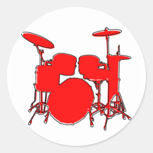 oneven Rex-trommels Ronde Sticker