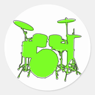 oneven Rex-trommels Ronde Sticker