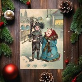 oneven varken dame kerst Kaart