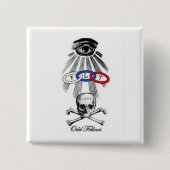 oneven vierkante button 5,1 cm (Voorkant)