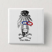 oneven vierkante button 5,1 cm (Voorkant)