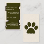 onevenRex pet paw Visitekaartje (Voorkant / Achterkant)