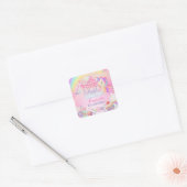 onfeilbaar vierkante sticker (Envelop)