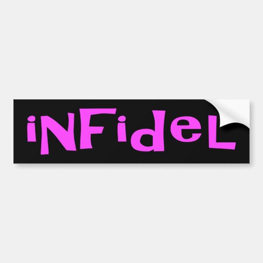 onfidel bumpersticker (Voorkant)