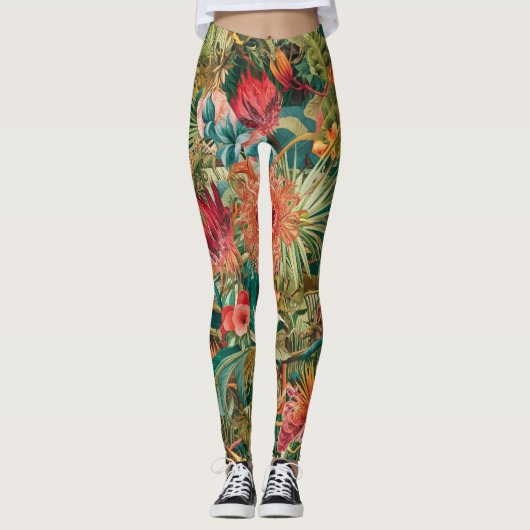 Onflora bloemenlegging leggings (Voorkant)