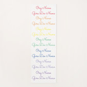 Ong Namo Guru Dev Namo Mantra Yoga Mat - Regenboog (Voorkant)