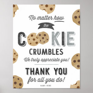 Ongeacht hoe je het cookie-teken gebruikt poster