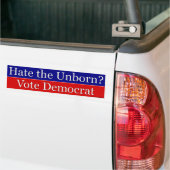 Ongeboren kiezer bumpersticker (Op Truck)