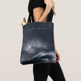 Ongebroken - Donkere Stormachtige Oceaan Esthetisc Draagtas