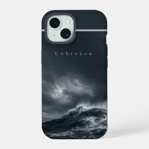 Ongebroken - Donkere Stormachtige Oceaan Esthetisc iPhone 15 Hoesje
